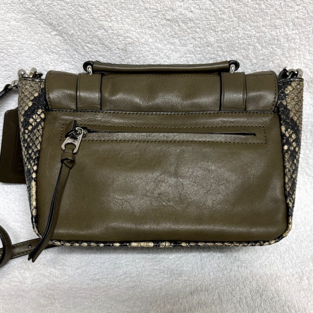 Coach Bleecker Python Mini Messenger Sv/Natural O… - image 2